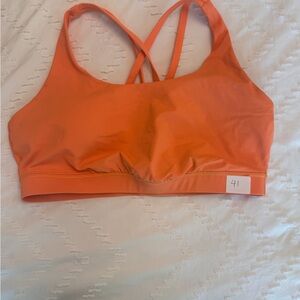 Lululemon Athletica Energy Bra Vibrant Orange Sports Bra